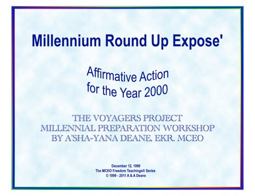 Millennium Round-up Exposé Handbook
