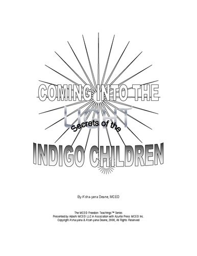 Architects of Light Manual: Secrets of Indigo Children Manual