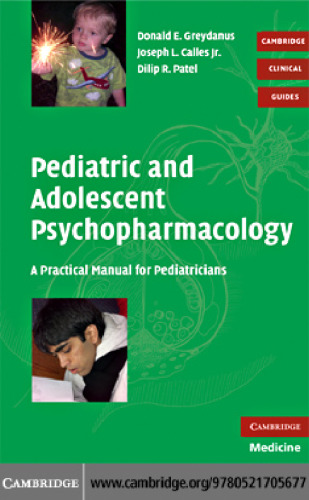Pediatric and Adolescent Psychopharmacology: A Practical Manual for Pediatricians