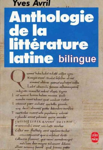 Anthologie de la littérature latine bilingue