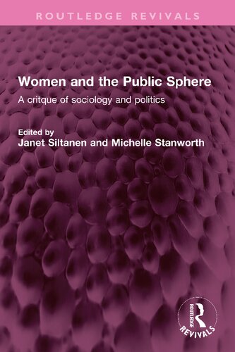 Women and the Public Sphere (Routledge Revivals)