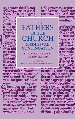 On Resurrection (Fathers of the Church Medieval Continuations)