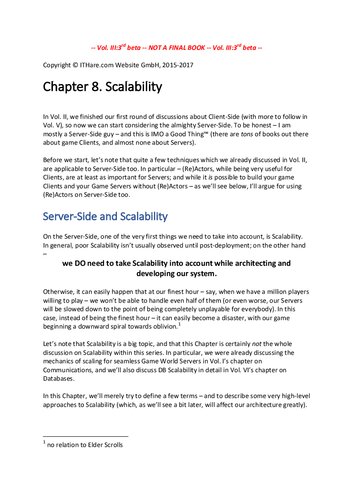 Development and deployment of Multiplayer Online Games Vol III