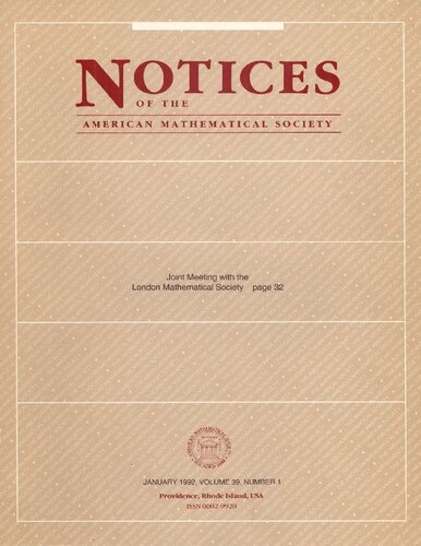 Notices of the American Mathematical Society