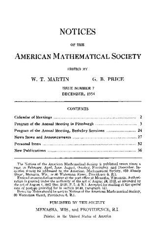 Notices of the American Mathematical Society