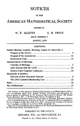 Notices of the American Mathematical Society