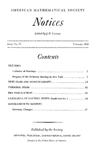 Notices of the American Mathematical Society