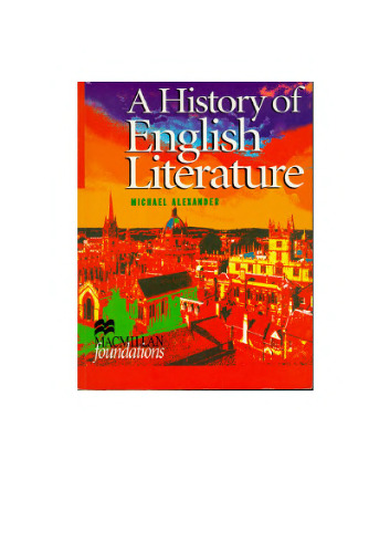 A History of English Literature