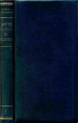 Les noms de famille de Belgique - I