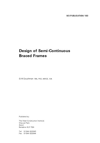 P183: Design of Semi-Continuous Braced Frames