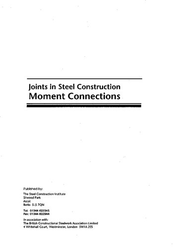P207: Joints in Steel Construction Moment Connections