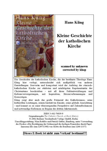 Kleine Geschichte der katholischen Kirche