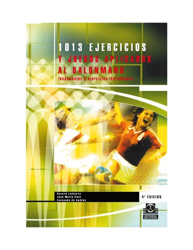 1013 ejercicios y juego aplicados al balon mano