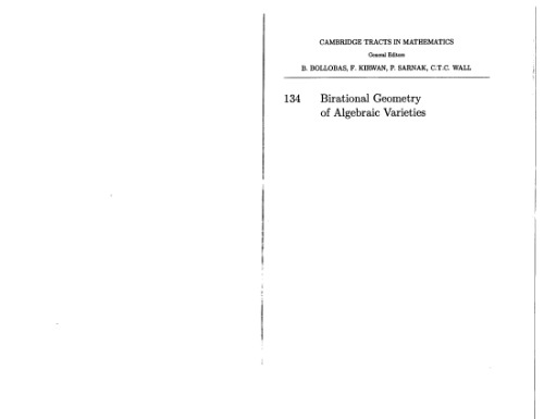 Birational geometry of algebraic varieties