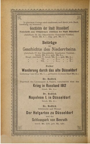 Beiträge zur Geschichte des Niederrheins. Jahrbuch des Düsseldorfer Geschichts-Vereins