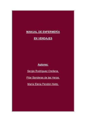 Manual de enfermería en vendajes