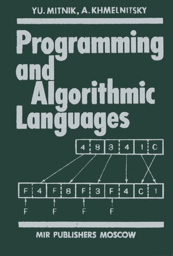 Programming and Algorithmic Languages