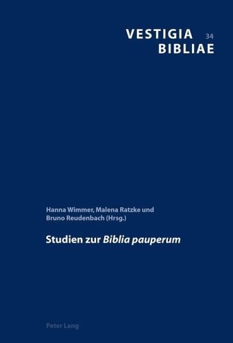 Studien zur Biblia pauperum: Redaktion: Wimmer, Hanna