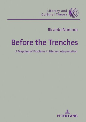Before the Trenches (Literary and Cultural Theory)