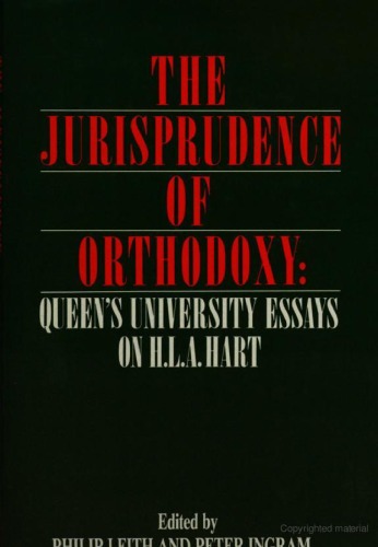 The Juriprudence of Orthodoxy: Queen's University Essays on H.L.A. Hart