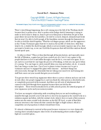 Victim-Victimizer Game Notes