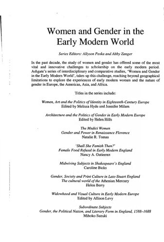 Staging slander and gender in early modern England