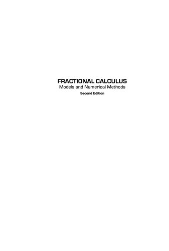 Fractional Calculus: Models and Numerical Methods