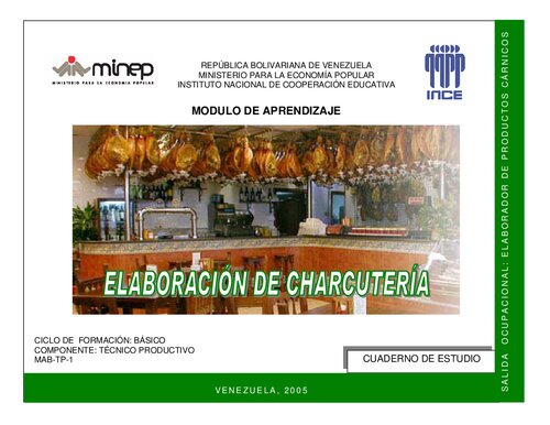 Elaboración de Charcutería
