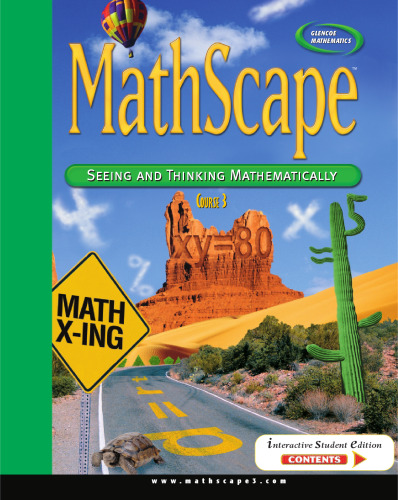 MathScape: Seeing and Thinking Mathematically, Course 3, Mathematics in Motion, Student Guide (Mathscape:  Seeing and Thinking Mathematically)