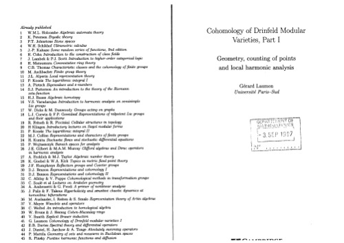 Cohomology of Drinfeld Modular Varieties