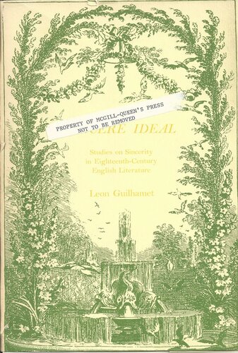 Sincere Ideal: Studies on Sincerity in Eighteenth-Century English Literature