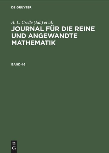 Journal für die reine und angewandte Mathematik: Band 46