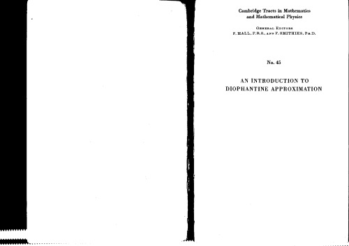 An introduction to diophantine approximation