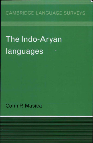 The Indo-Aryan Languages (Cambridge Language Surveys)
