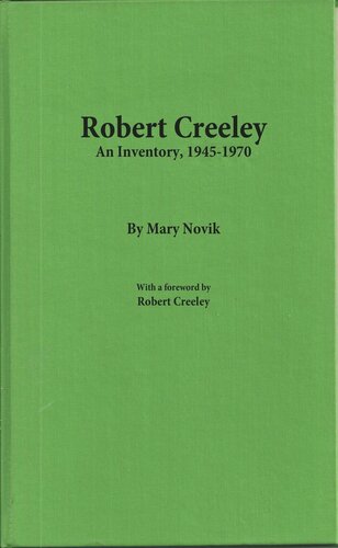 Robert Creeley: An Inventory, 1945-1970