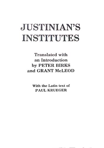 Justinian's Institutes
