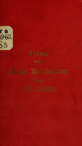 Hints for bologna manufacturers and pork packers