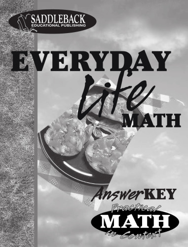 Everyday Life Math (Answer Key) (Practical Math in Context)