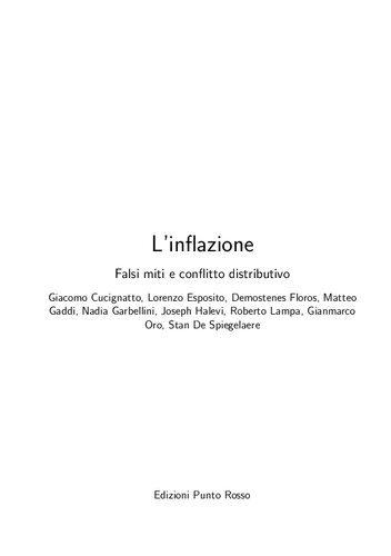 L'inflazione. Falsi miti e conflitto distributivo
