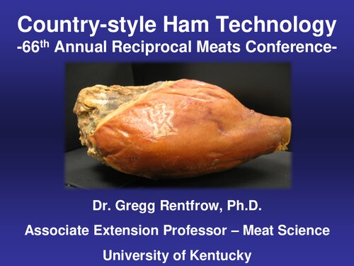 Country-style Ham Technology