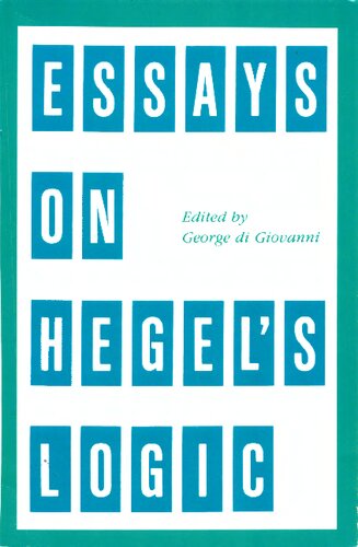 Essays on Hegel's Logic