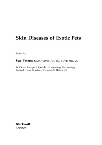 Skin Diseases of Exotic Pets
