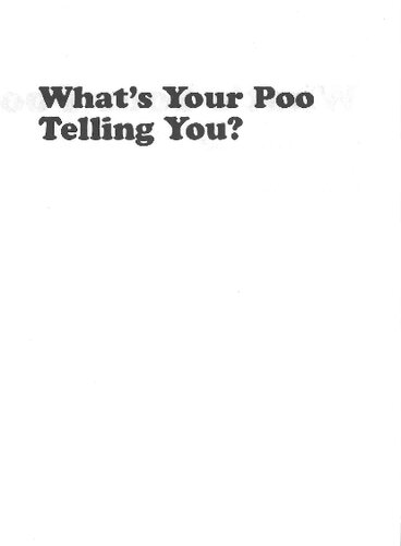 What's Your Poo Telling You?