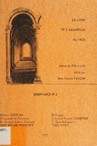 Le Livre de l'Amoureuse Aliance, poème du XVe siècle
