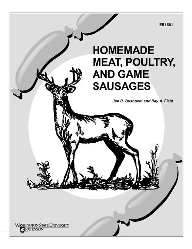 Homemade Meat, Poultry, and Game Sausages