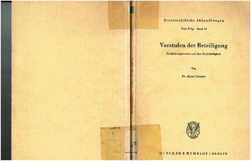 Vorstufen der Beteiligung