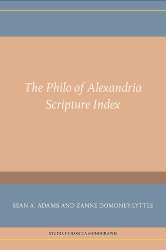 The Philo of Alexandria Scripture Index
