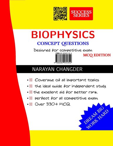 BIOPHYSICS CONCEPT QUESTIONS