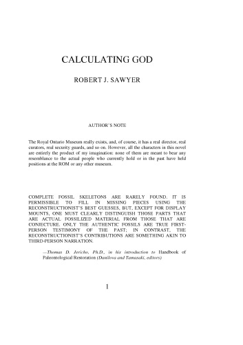 Calculating God