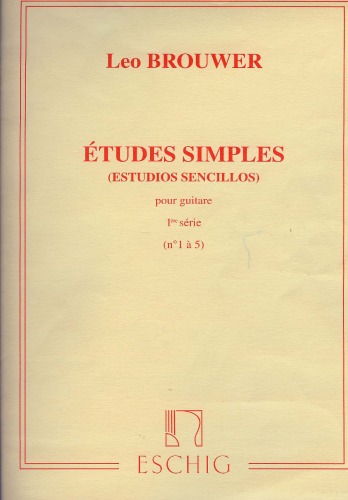 Etudes simples pour guitare. 1ere serie (No. 1 a 5)